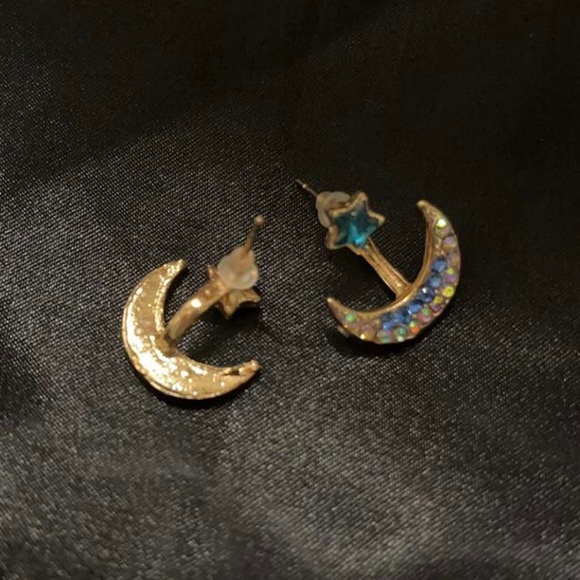 star and moon earrings - Picture 2 of 4